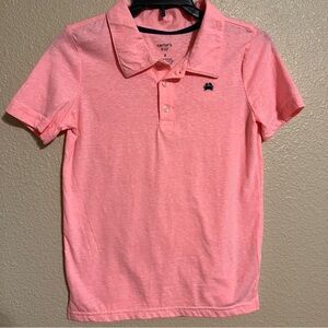 Carter’s Kids Boy’s Size 8 Coral Short Sleeve Polo Shirt